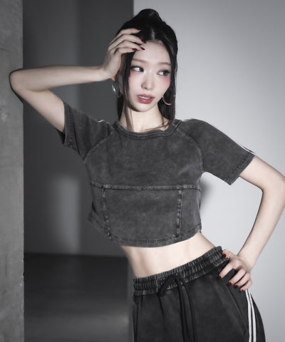 サイドラインヴィンテージショートリブTシャツ / sideline vintage short lib T-shirt