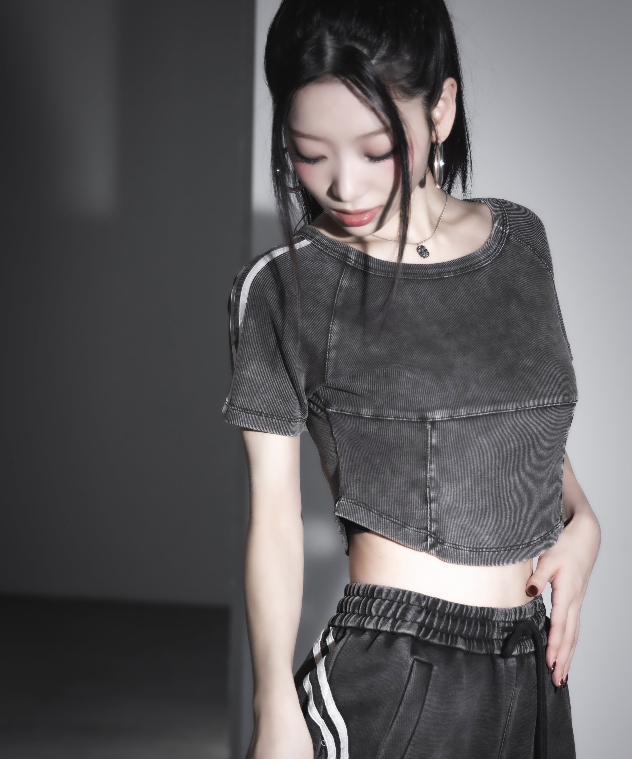 サイドラインヴィンテージショートリブTシャツ / sideline vintage short lib T-shirt