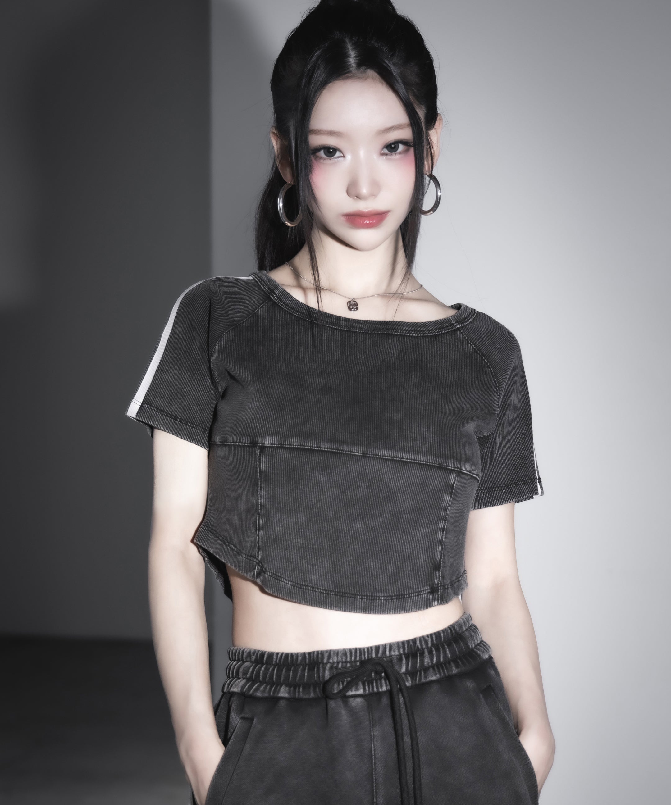 サイドラインヴィンテージショートリブTシャツ / sideline vintage short lib T-shirt