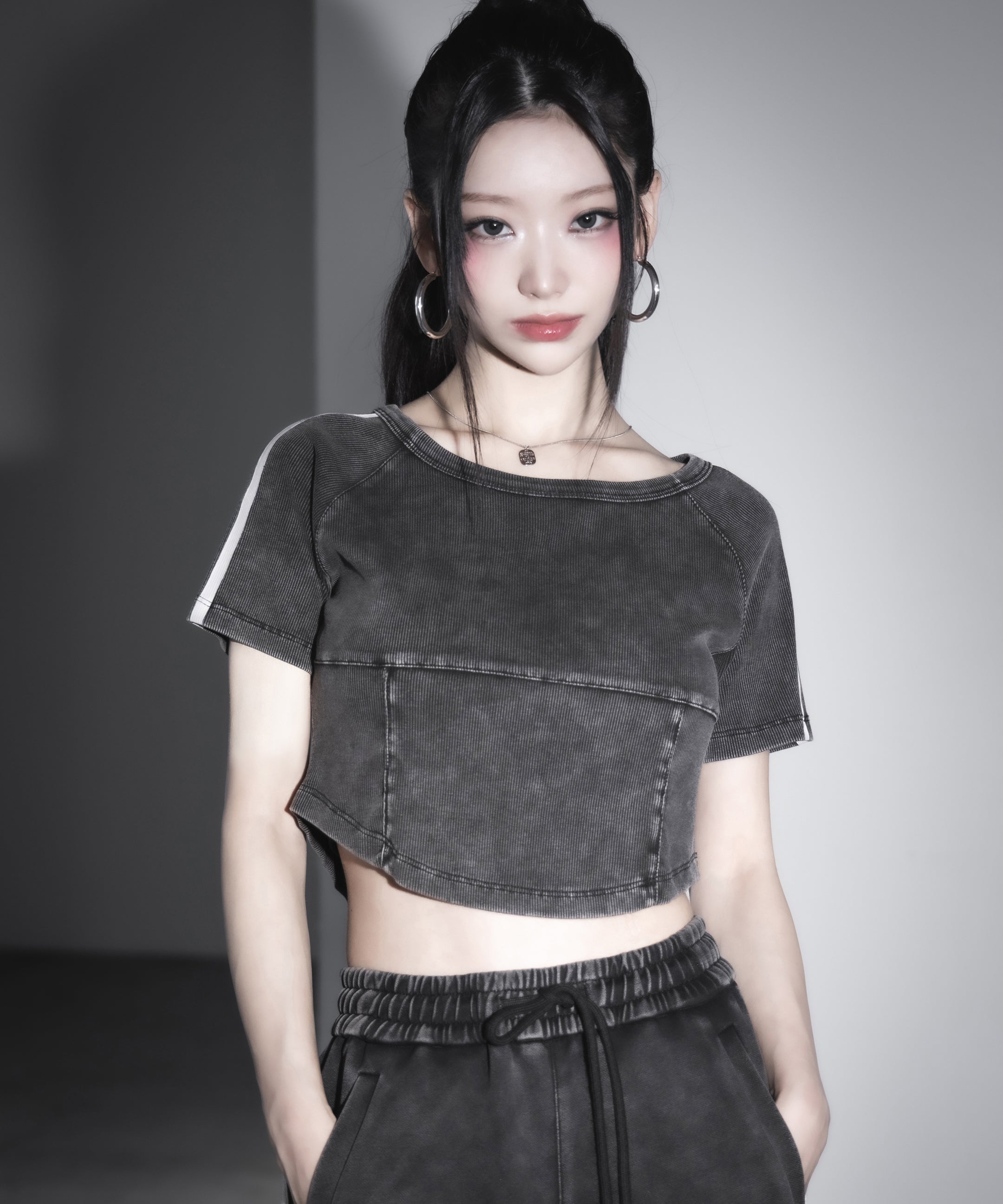 サイドラインヴィンテージショートリブTシャツ / sideline vintage short lib T-shirt