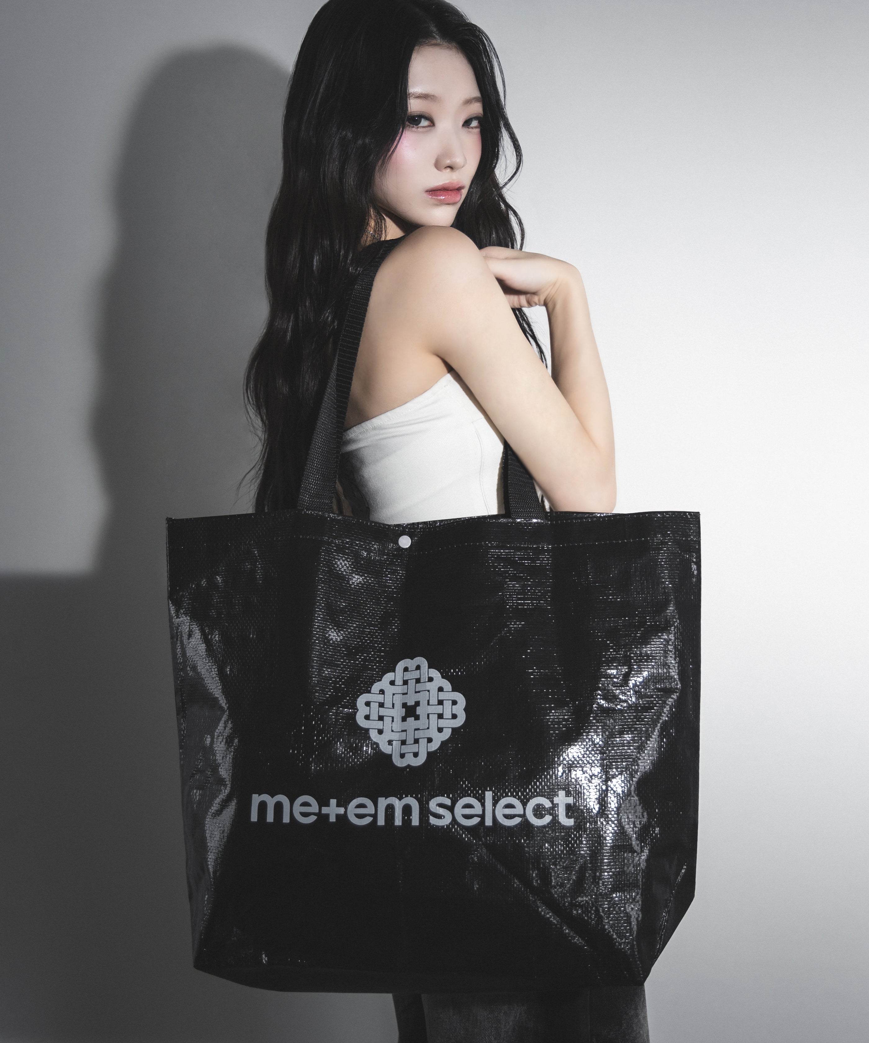 LOGO TARPAULIN SHOPPER BAG BLACK / ロゴターポリンショッパーバッグブラック