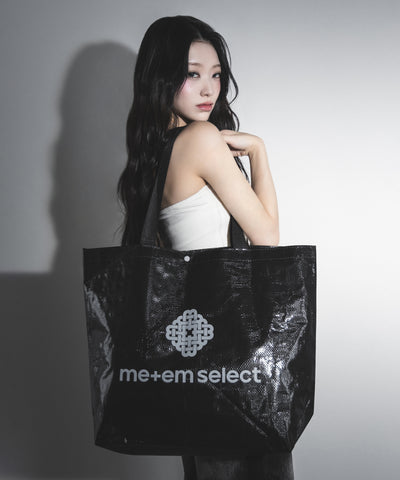 LOGO TARPAULIN SHOPPER BAG BLACK / ロゴターポリンショッパーバッグブラック
