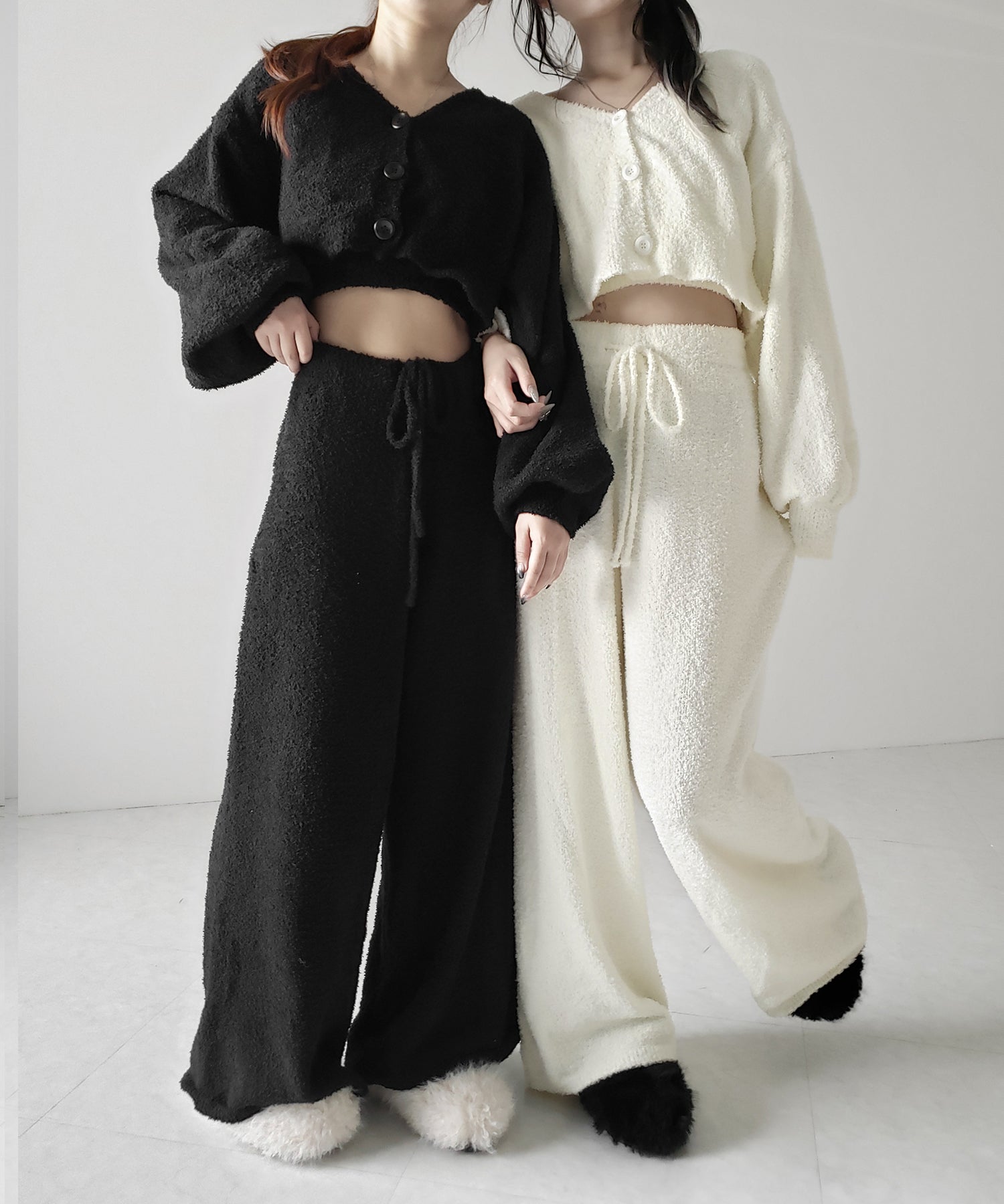 【 セットアップ可能 】マシュマロタッチワイドパンツ / marshmallow touch wide pants