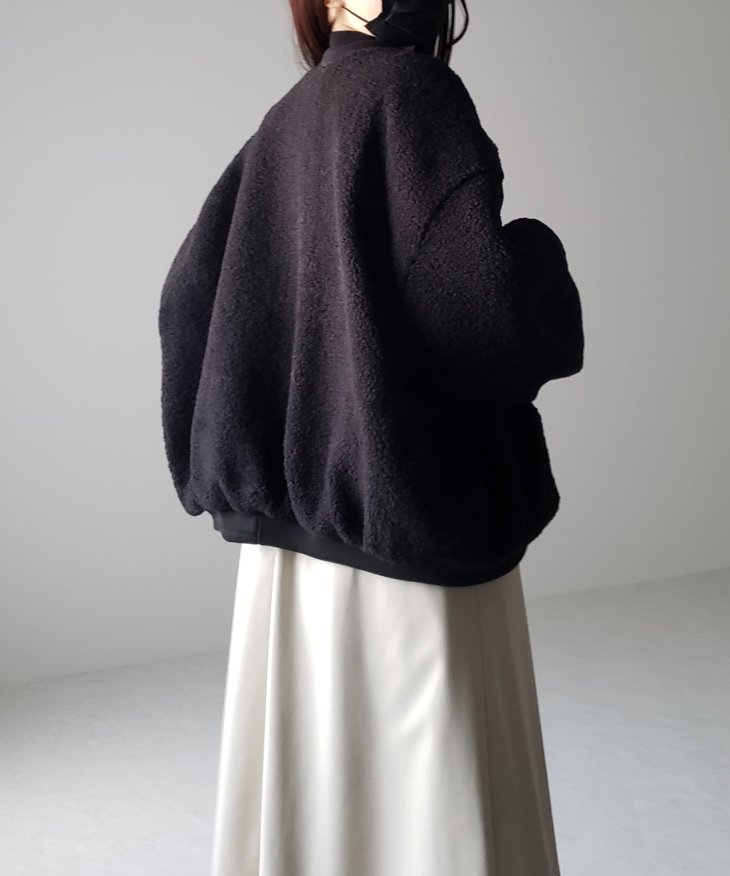 【 2COLOR 】バックリボンフェイクレザーロングギャザーキャミワンピース