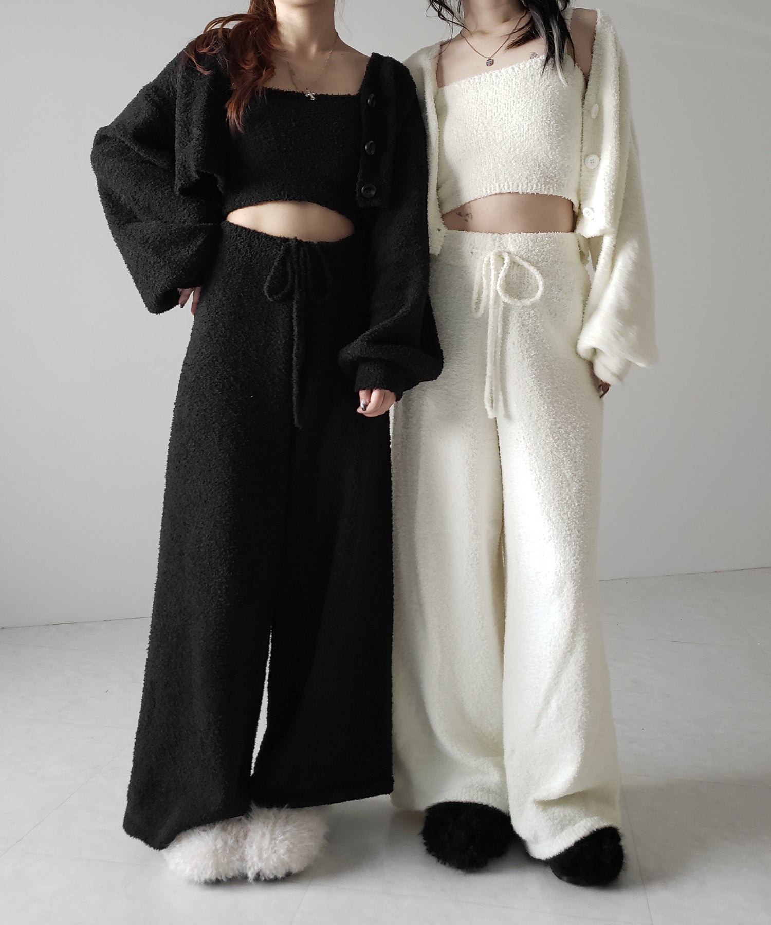 【 セットアップ可能 】マシュマロタッチワイドパンツ / marshmallow touch wide pants