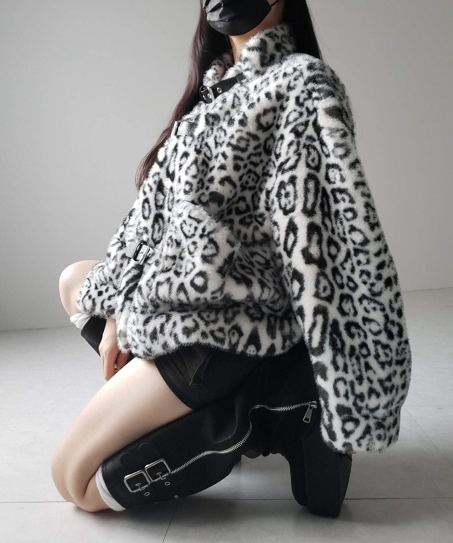 B-3 レオパードボリュームファーコート / B-3 leopard volume fur coat