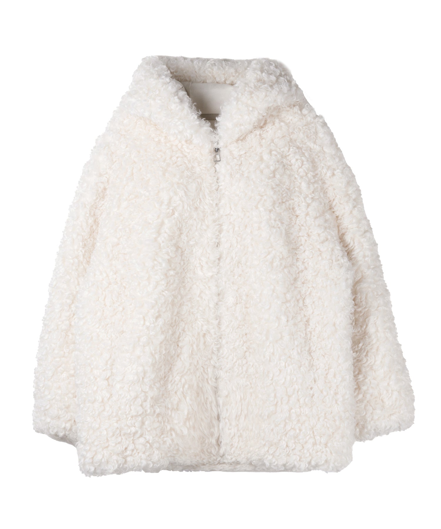 【 限定先行販売 】プードルボアミドルフーディコート / poodle boa middle hoodie coat