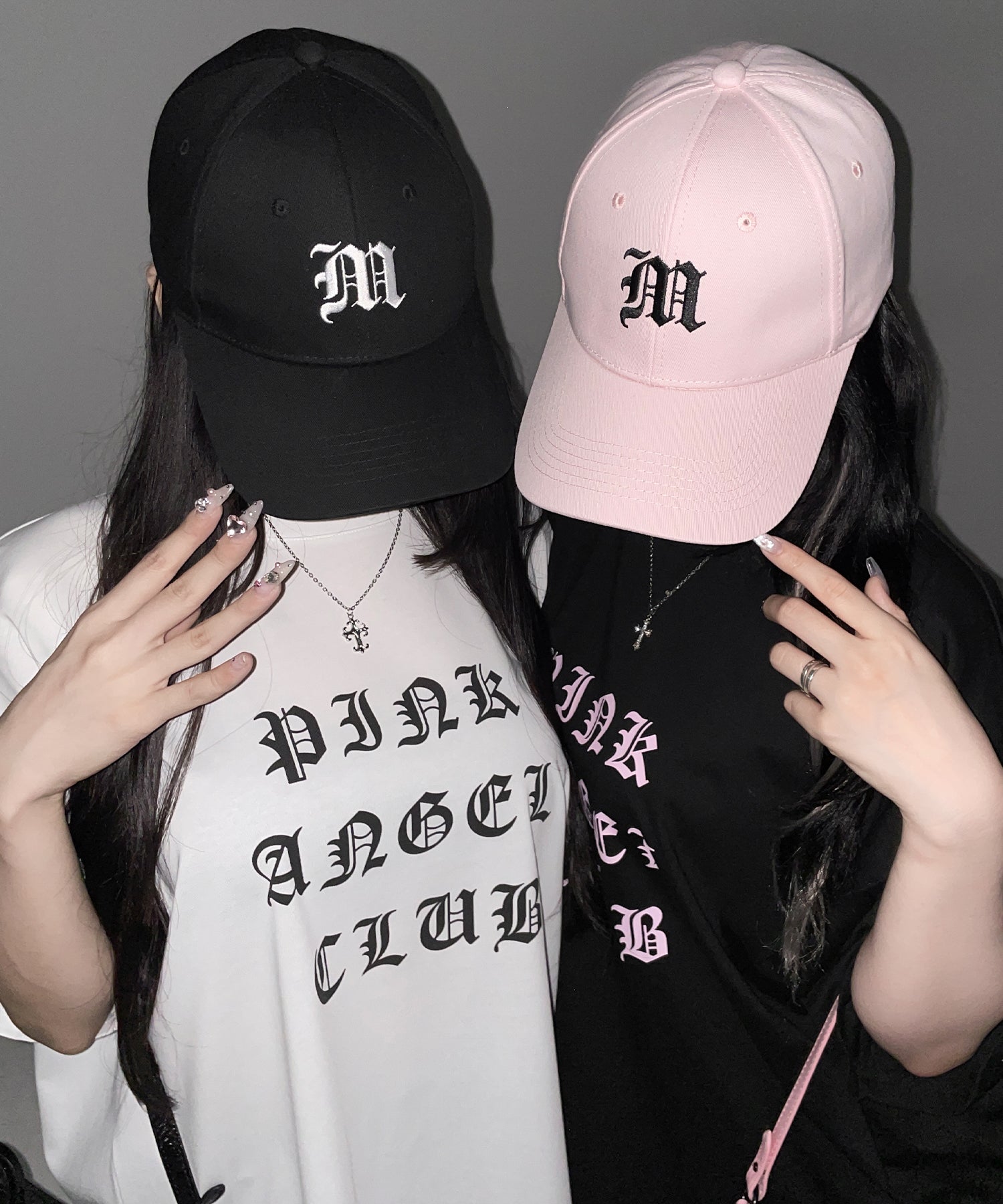 【 新色ピンク追加! 】M LOGO embroidery CAP / M LOGO 刺繍キャップ