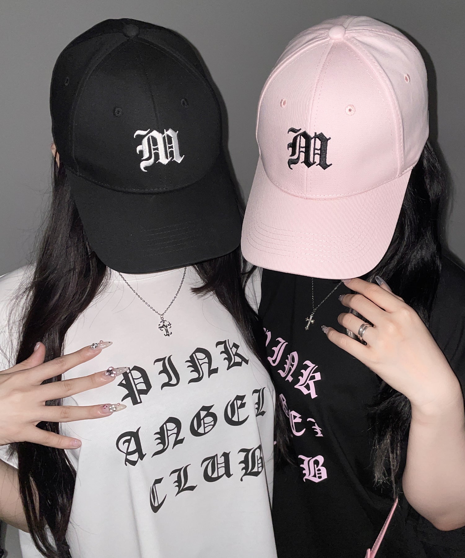 【 新色ピンク追加! 】M LOGO embroidery CAP / M LOGO 刺繍キャップ