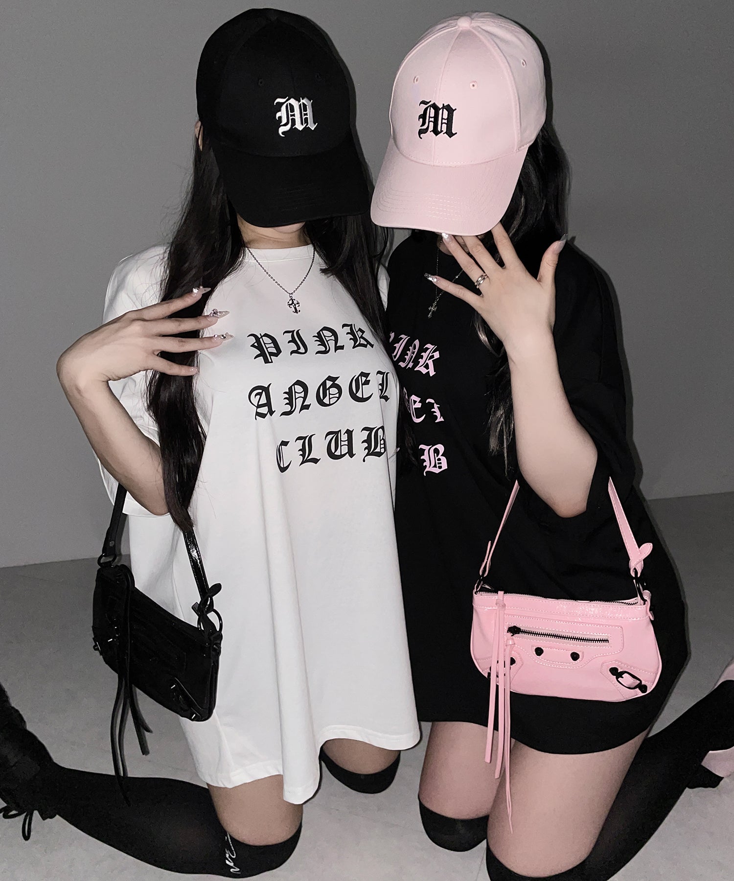 【 新色ピンク追加! 】M LOGO embroidery CAP / M LOGO 刺繍キャップ