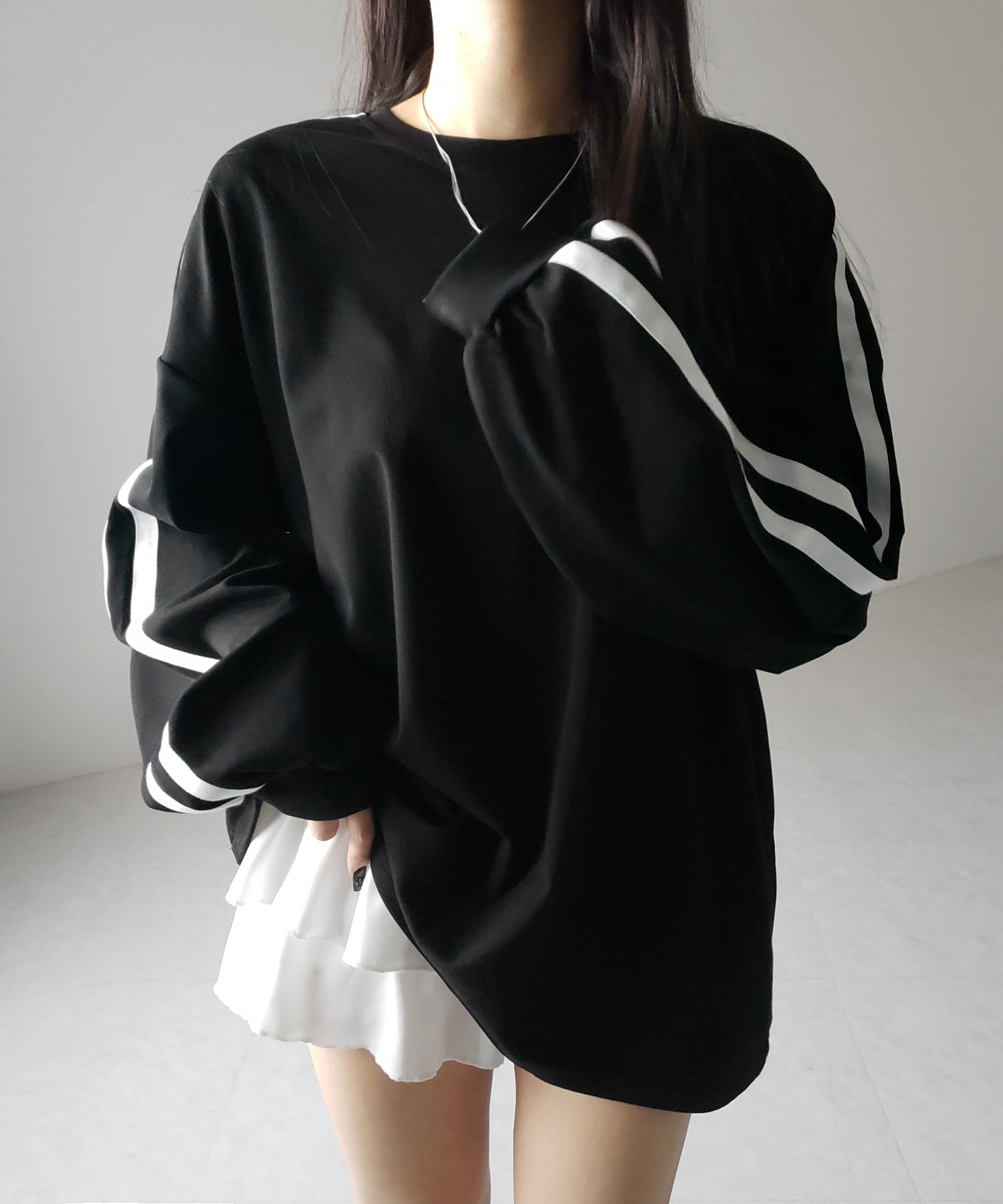 【 2color 】サイドラインビッグTシャツ / side line BIG Tee