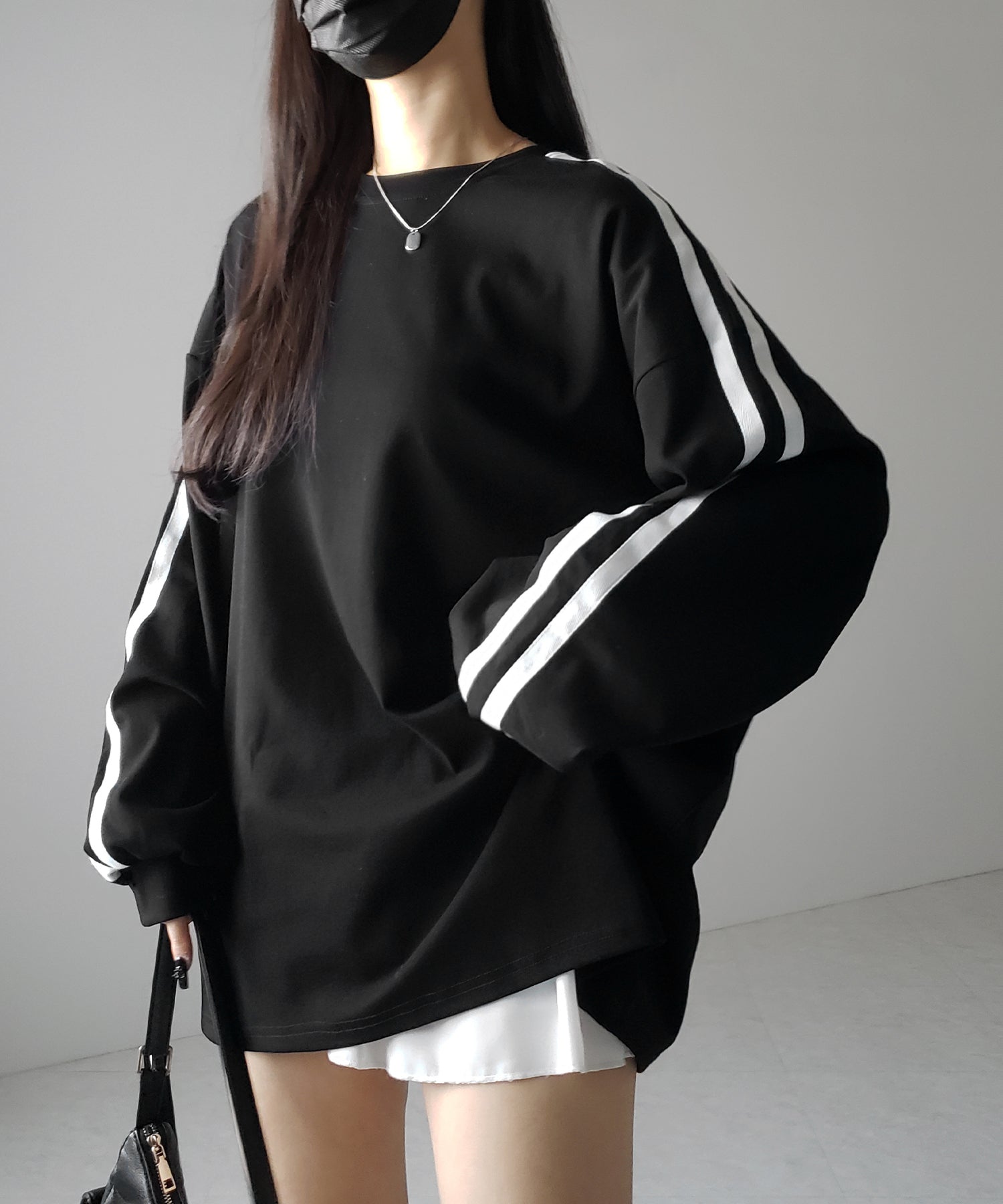 【 2color 】サイドラインビッグTシャツ / side line BIG Tee