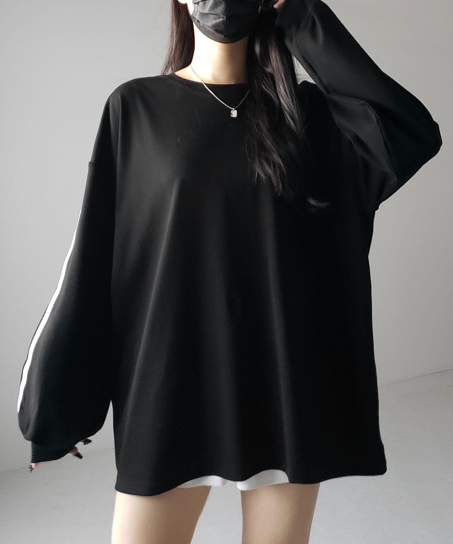 【 2color 】サイドラインビッグTシャツ / side line BIG Tee