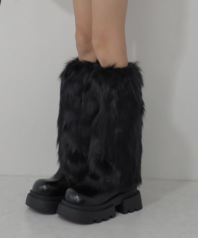 フェイクファーレッグウォーマー / fake fur leg warmer