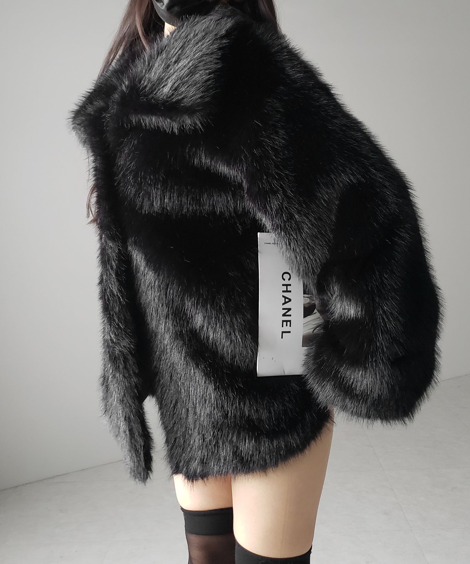 【 5color 】フェイクファーボリュームミドルコート / fake fur volume middle coat