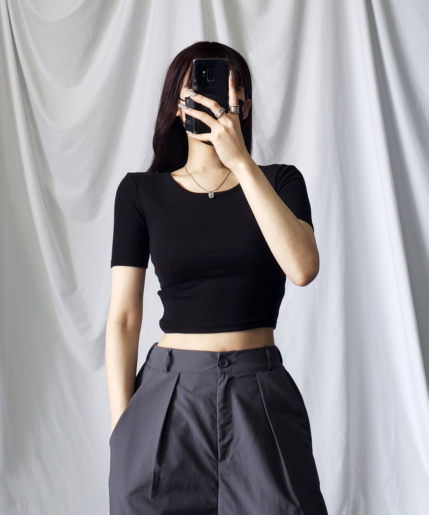 バックストラップショートちびTシャツ