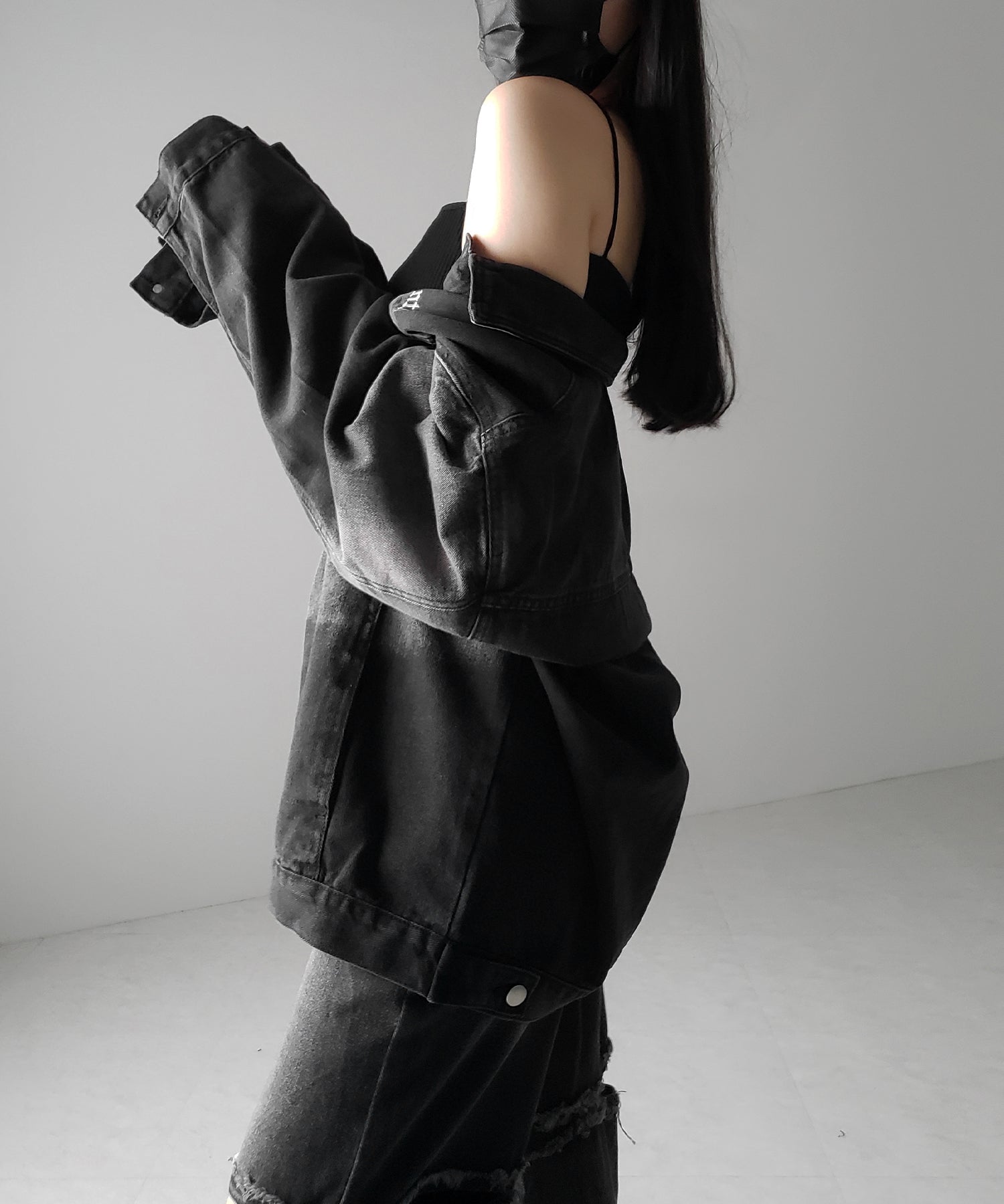 グラデーションヴィンテージウォッシュオーバーデニムジャケット / gradation vintage wash over denim jacket