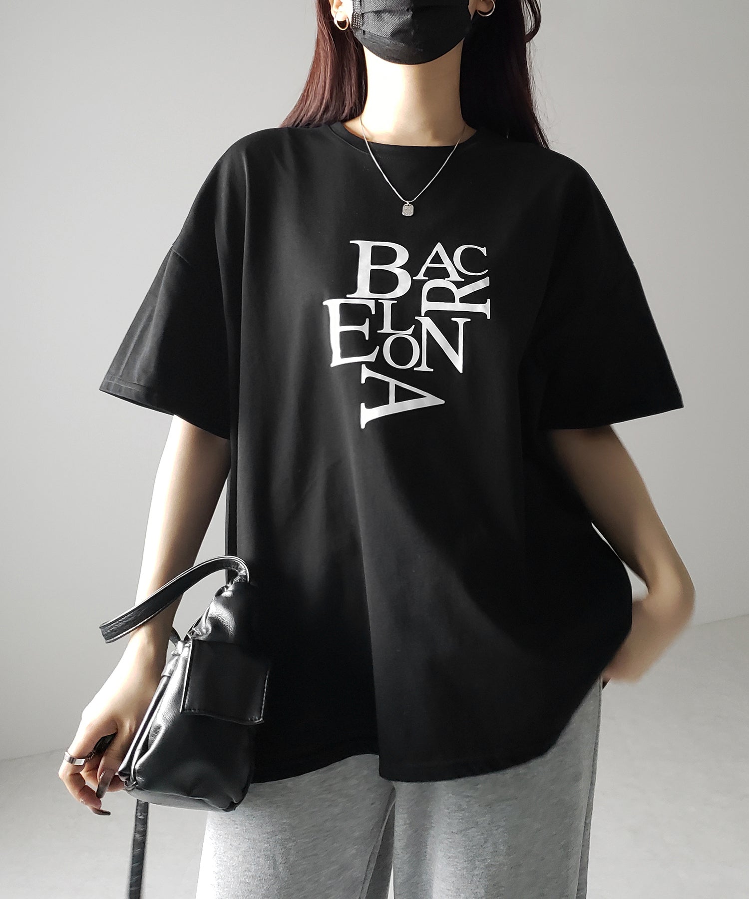 【 3color 】BACロゴレタリングビッグTシャツ / BAG logo lettering big Tee