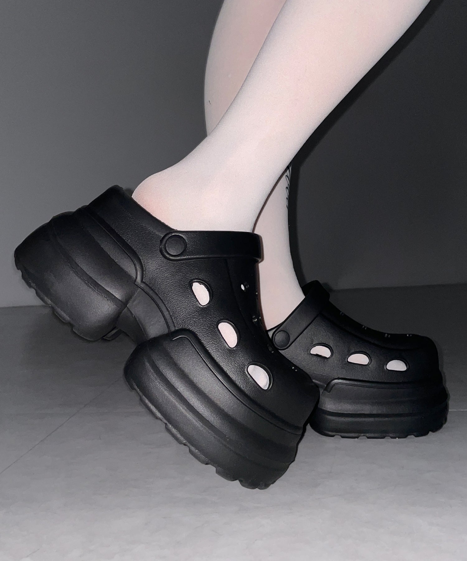 厚底クロッグサンダル / Platform clog sandals