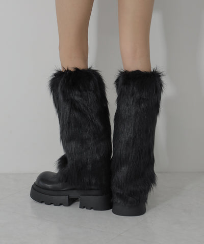 フェイクファーレッグウォーマー / fake fur leg warmer