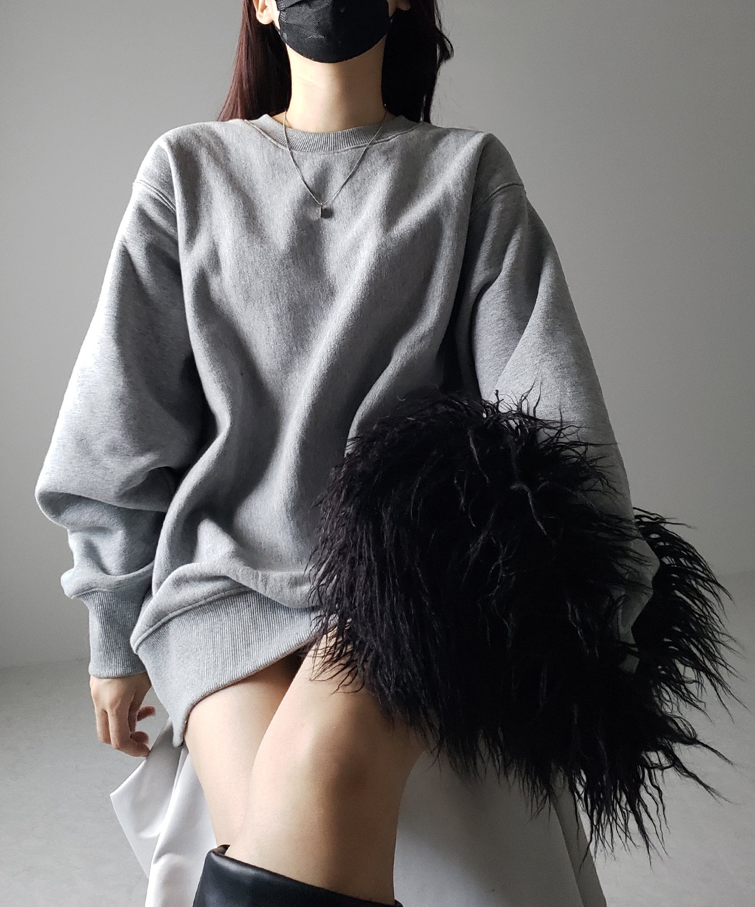 【 5color 】シャギーファーワンハンドルショルダーバッグ / shaggy fur onehandle shoulder bag