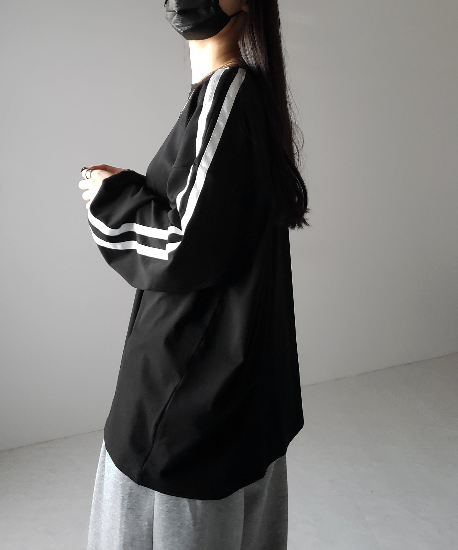 【 2color 】サイドラインビッグTシャツ / side line BIG Tee