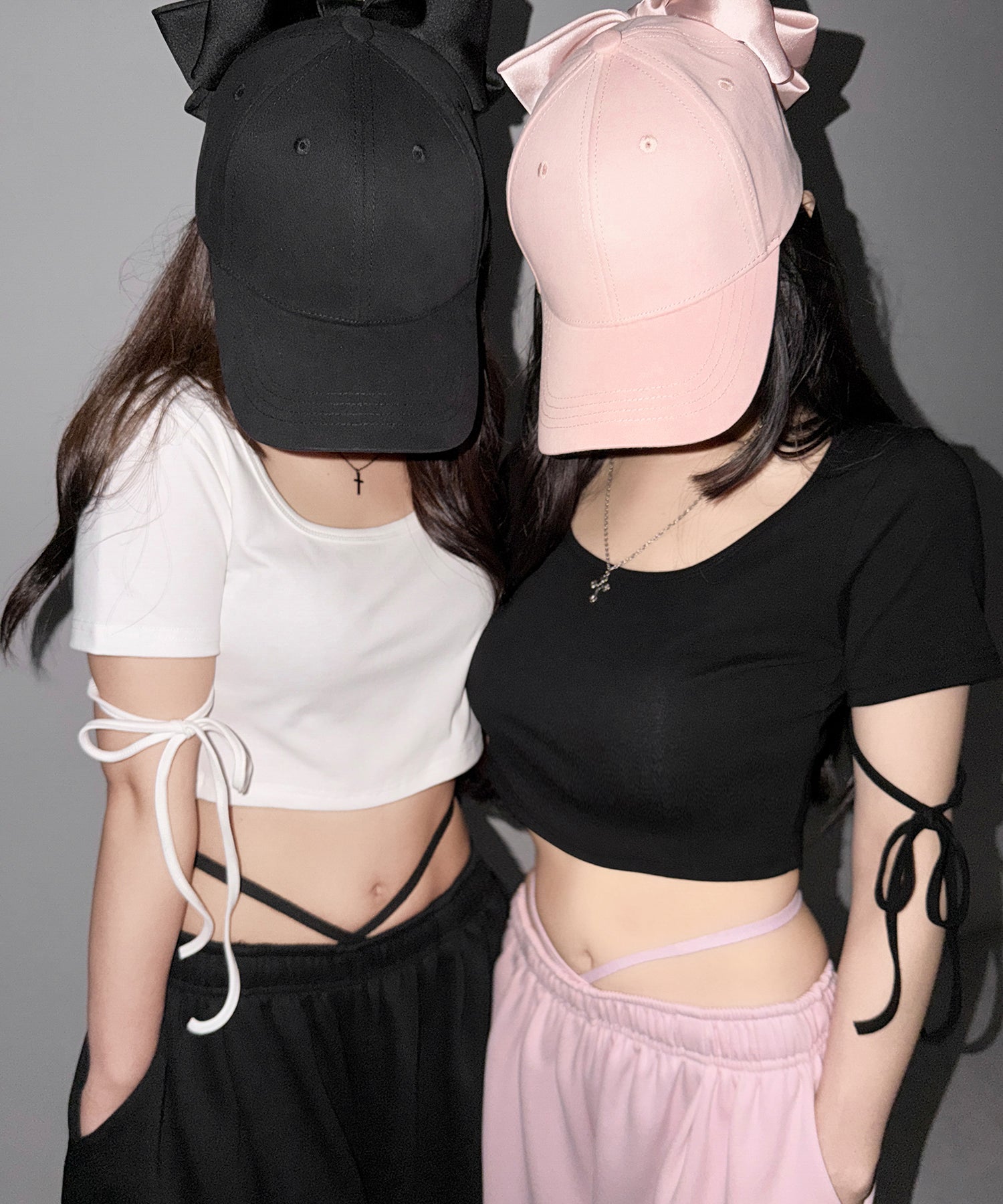 【先行販売】ウエストストリングタックワイドスウェットパンツ