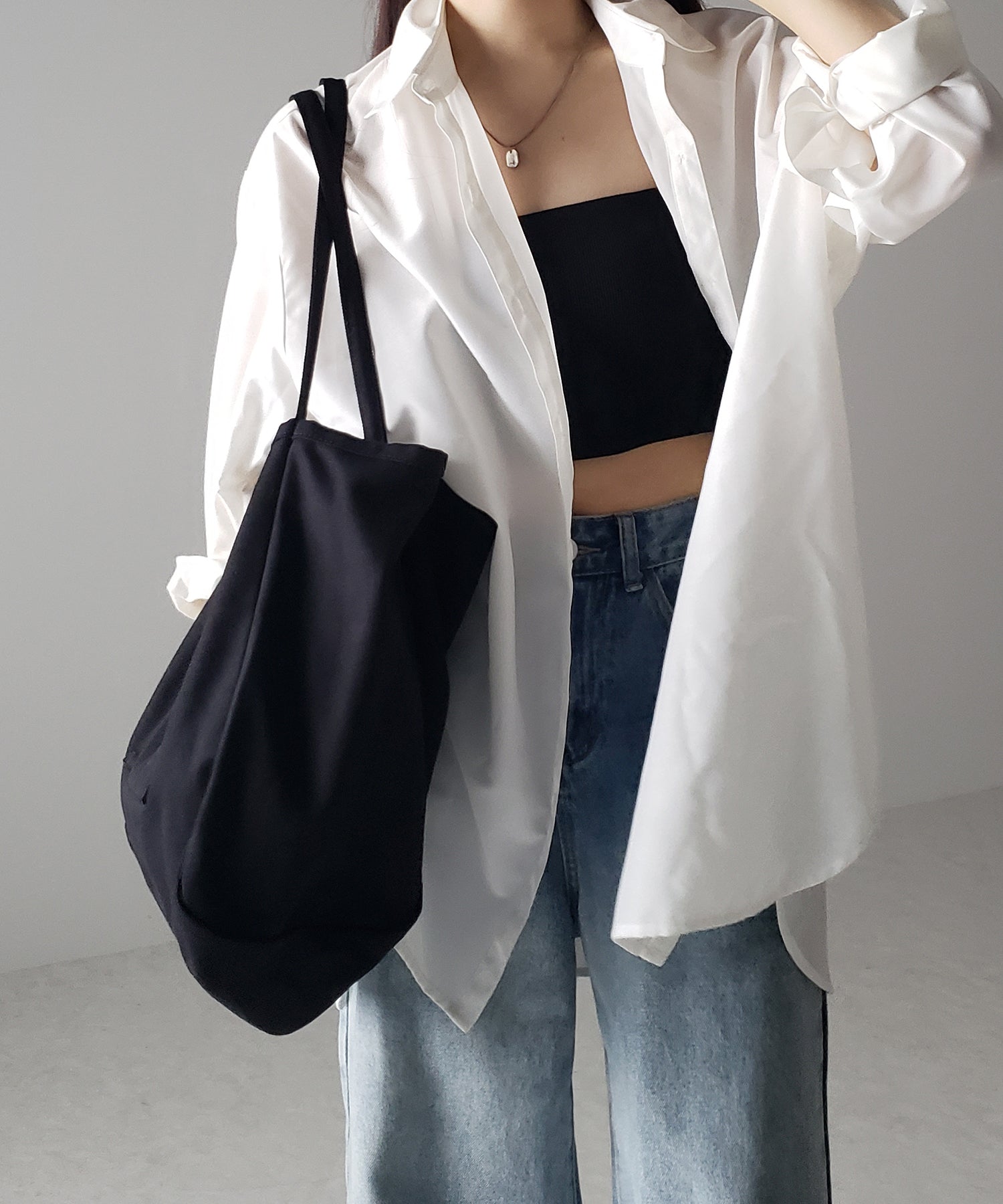 【 7color /大容量 】ミームセレクトオリジナルタグキャンバスカラートートバッグ / me+em select original tag canvas color totebag
