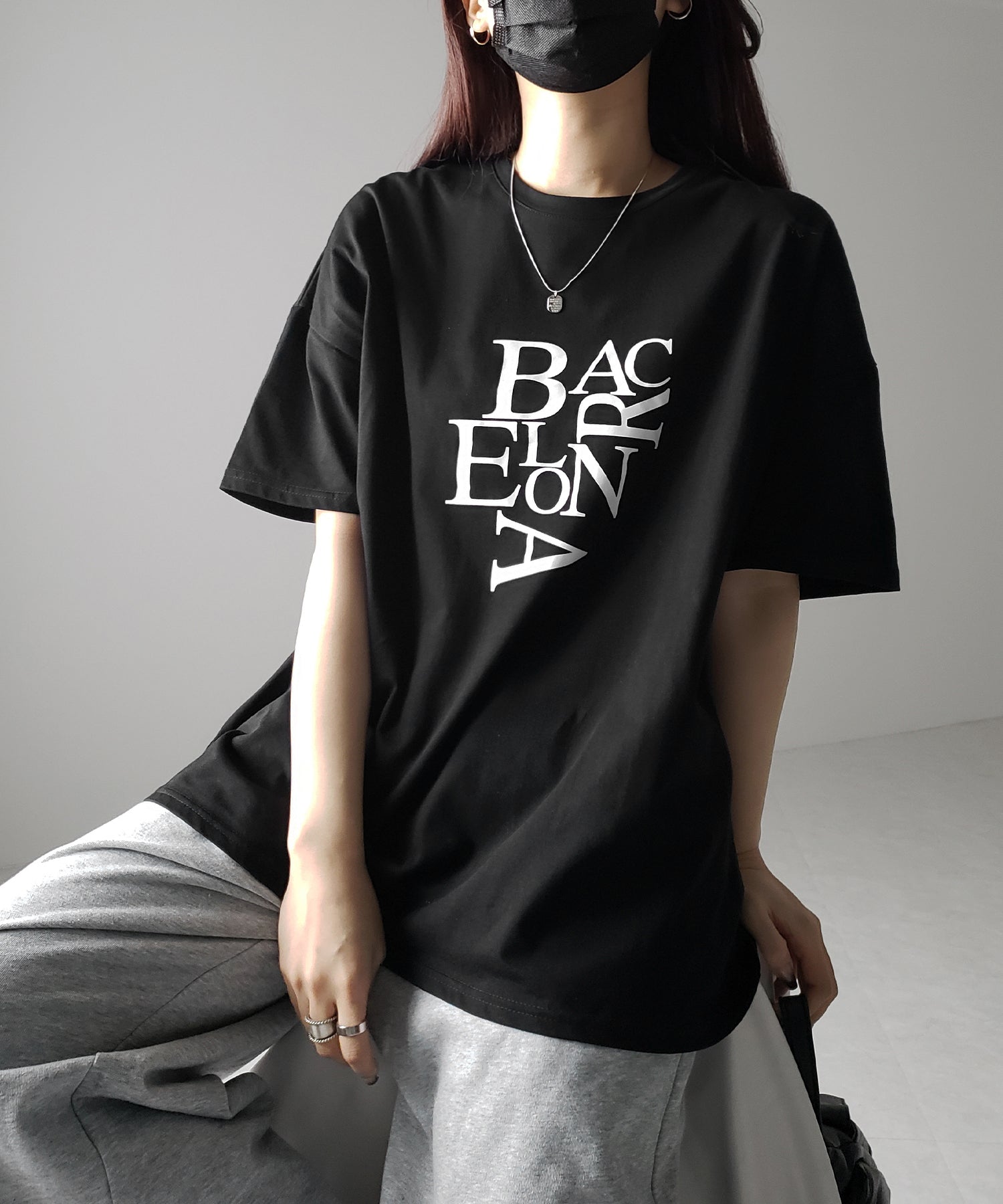 【 3color 】BACロゴレタリングビッグTシャツ / BAG logo lettering big Tee