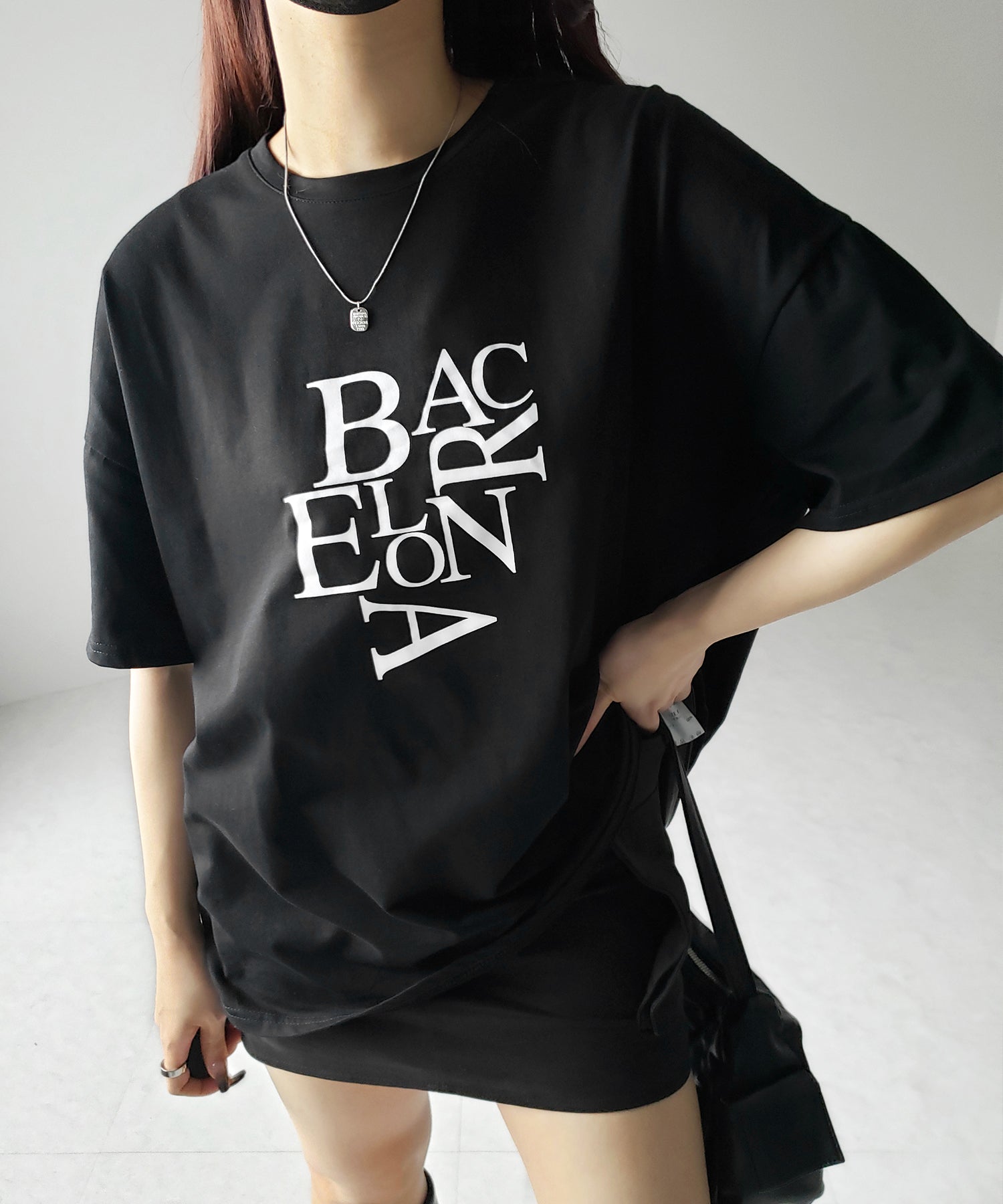 【 3color 】BACロゴレタリングビッグTシャツ / BAG logo lettering big Tee