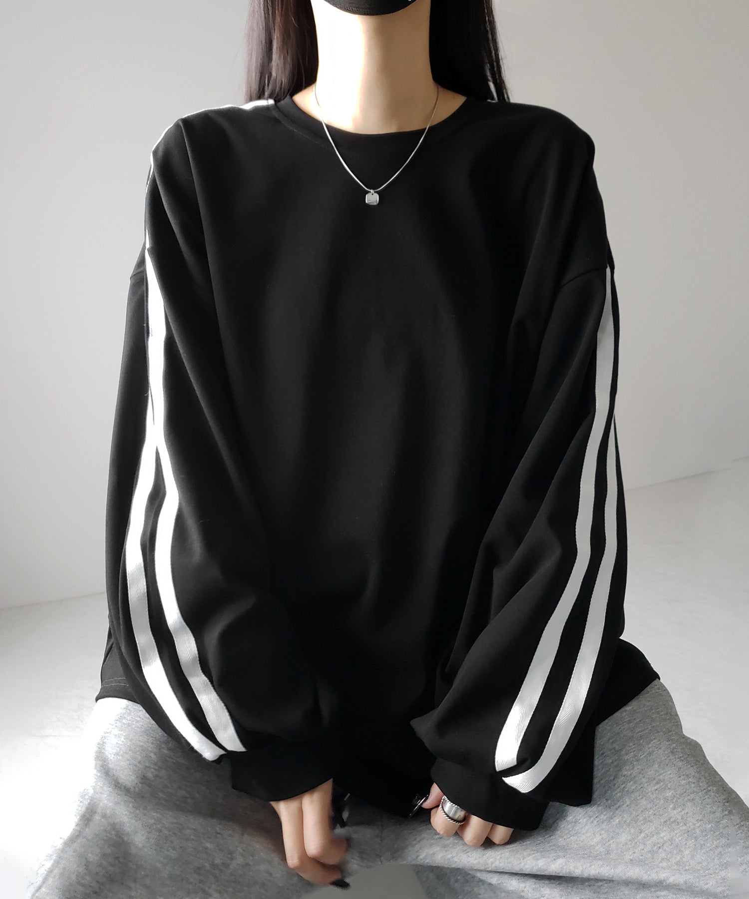 【 2color 】サイドラインビッグTシャツ / side line BIG Tee