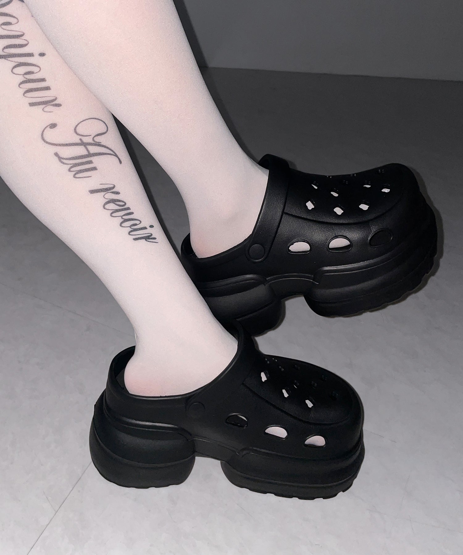 厚底クロッグサンダル / Platform clog sandals