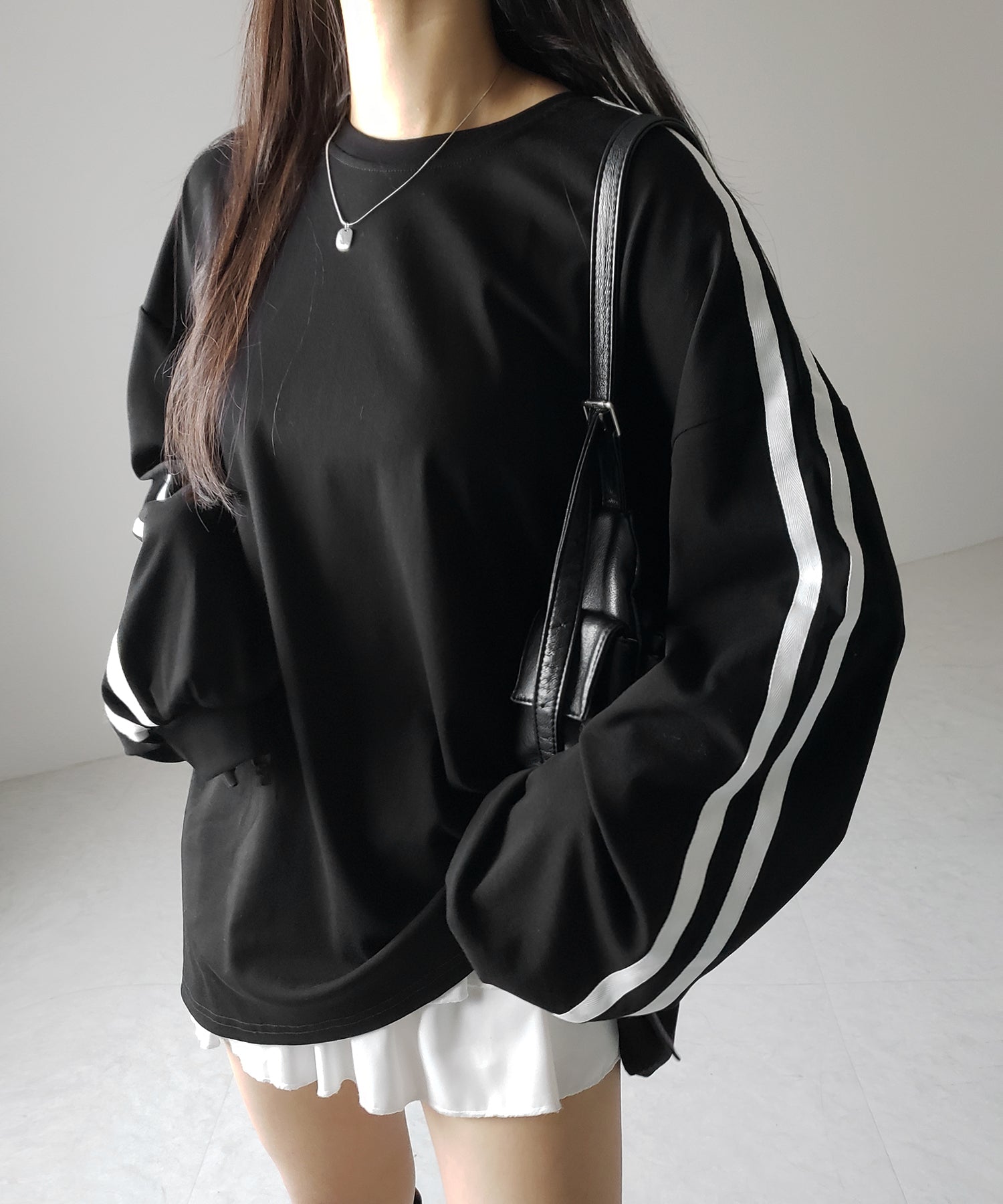 【 2color 】サイドラインビッグTシャツ / side line BIG Tee