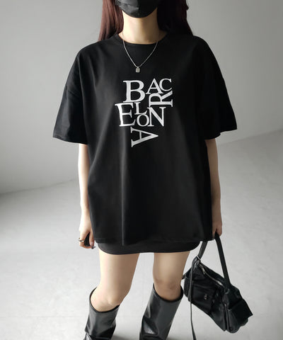 BACロゴレタリングビッグTシャツ / BAG logo lettering big Tee