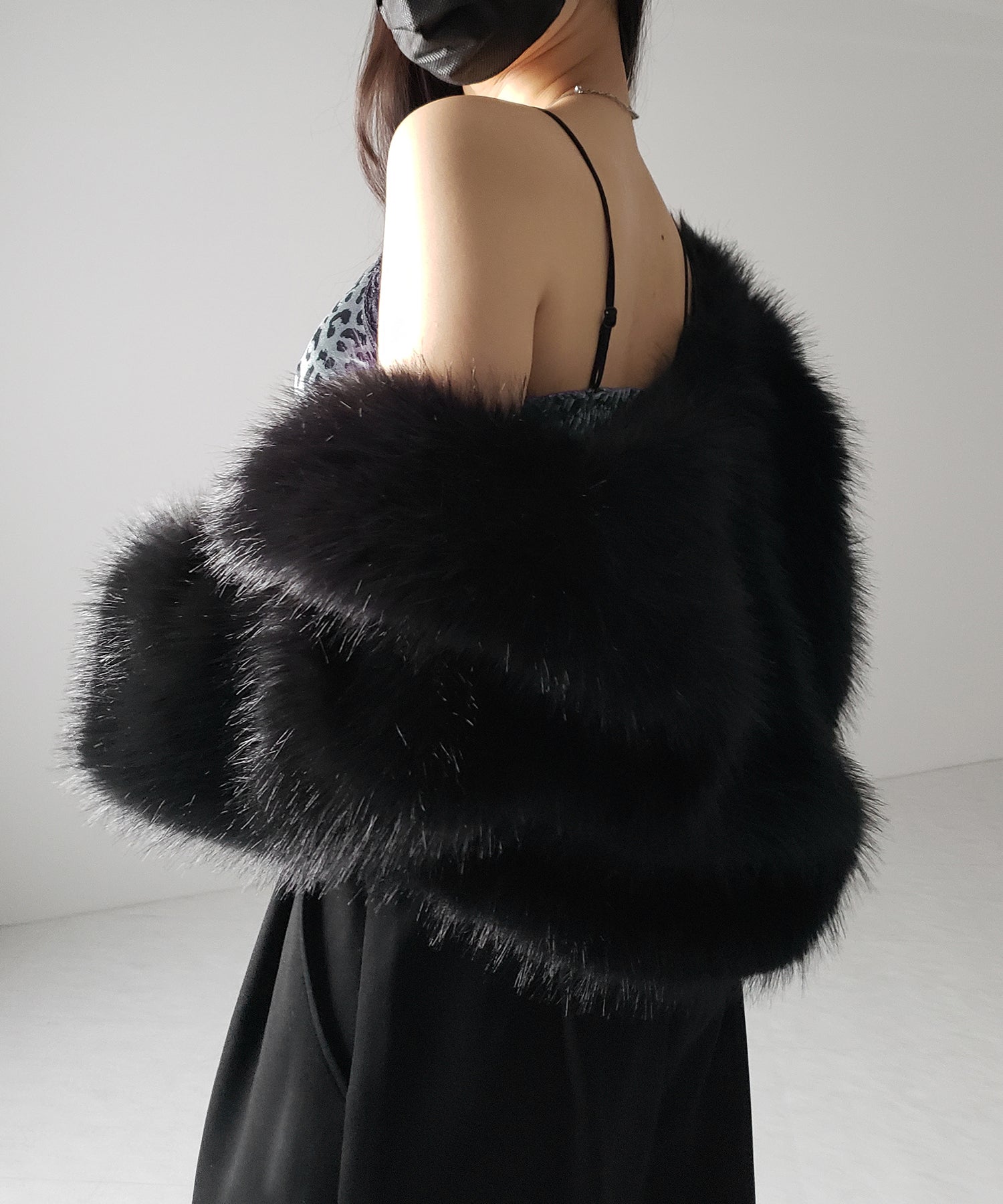 【 カップ付き 】レオパードベロアレースキャミビスチェ / reopard velor lace camisole bustier