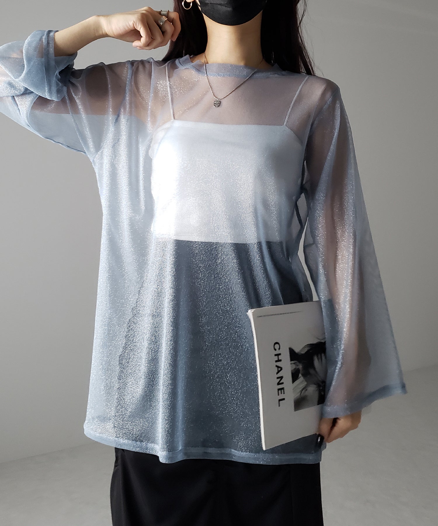 【 3color 】ラメチュールシアービッグプルオーバー