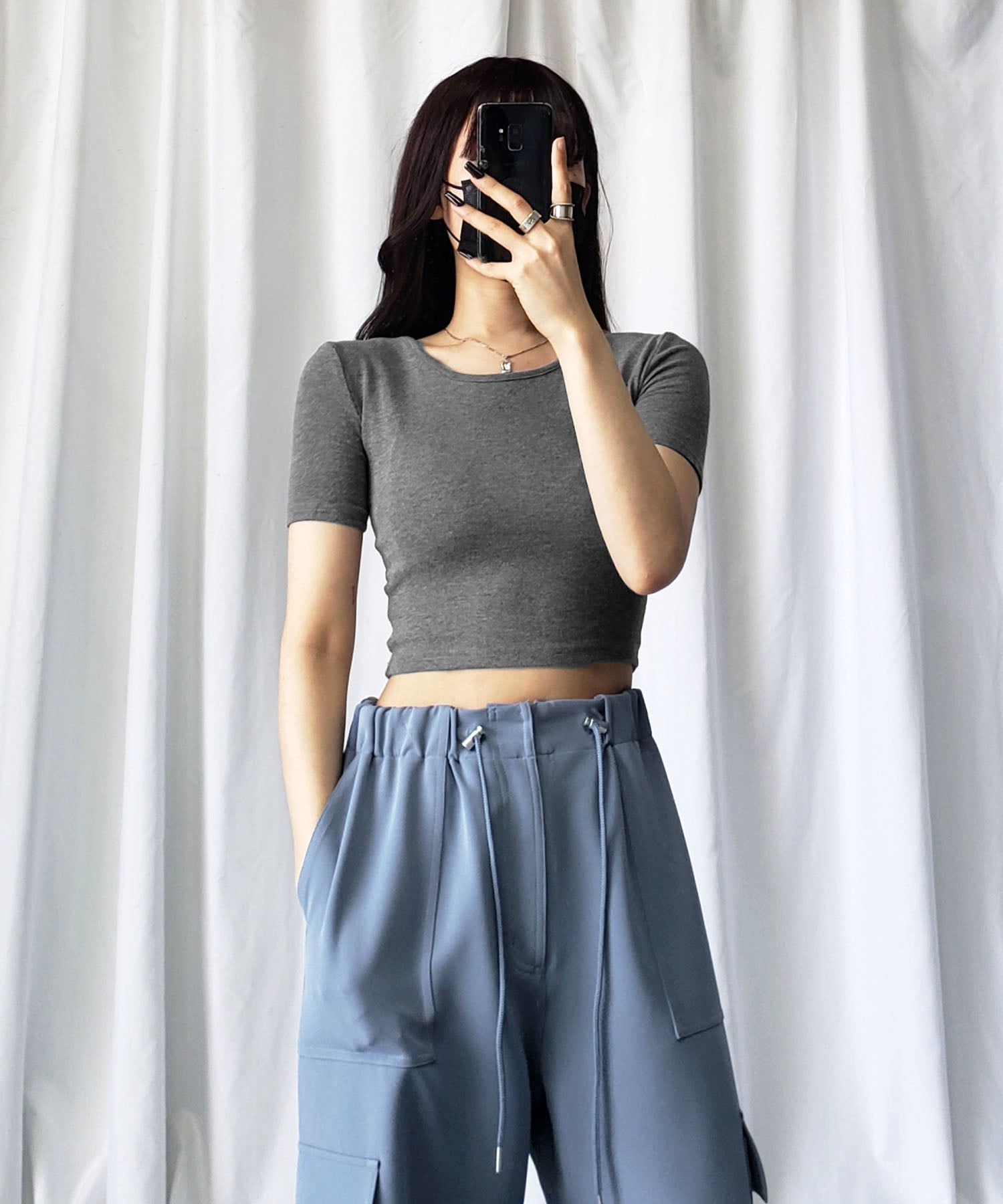 【 4size/6color 】2WAYドロストルーズカーゴワイドパンツ