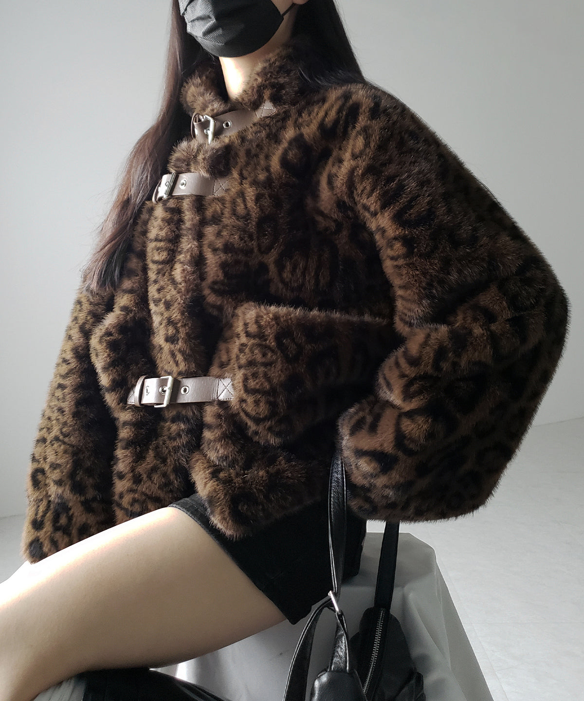 【 大人気につき新色追加!】B-3 レオパードボリュームファーコート / B-3 leopard volume fur coat