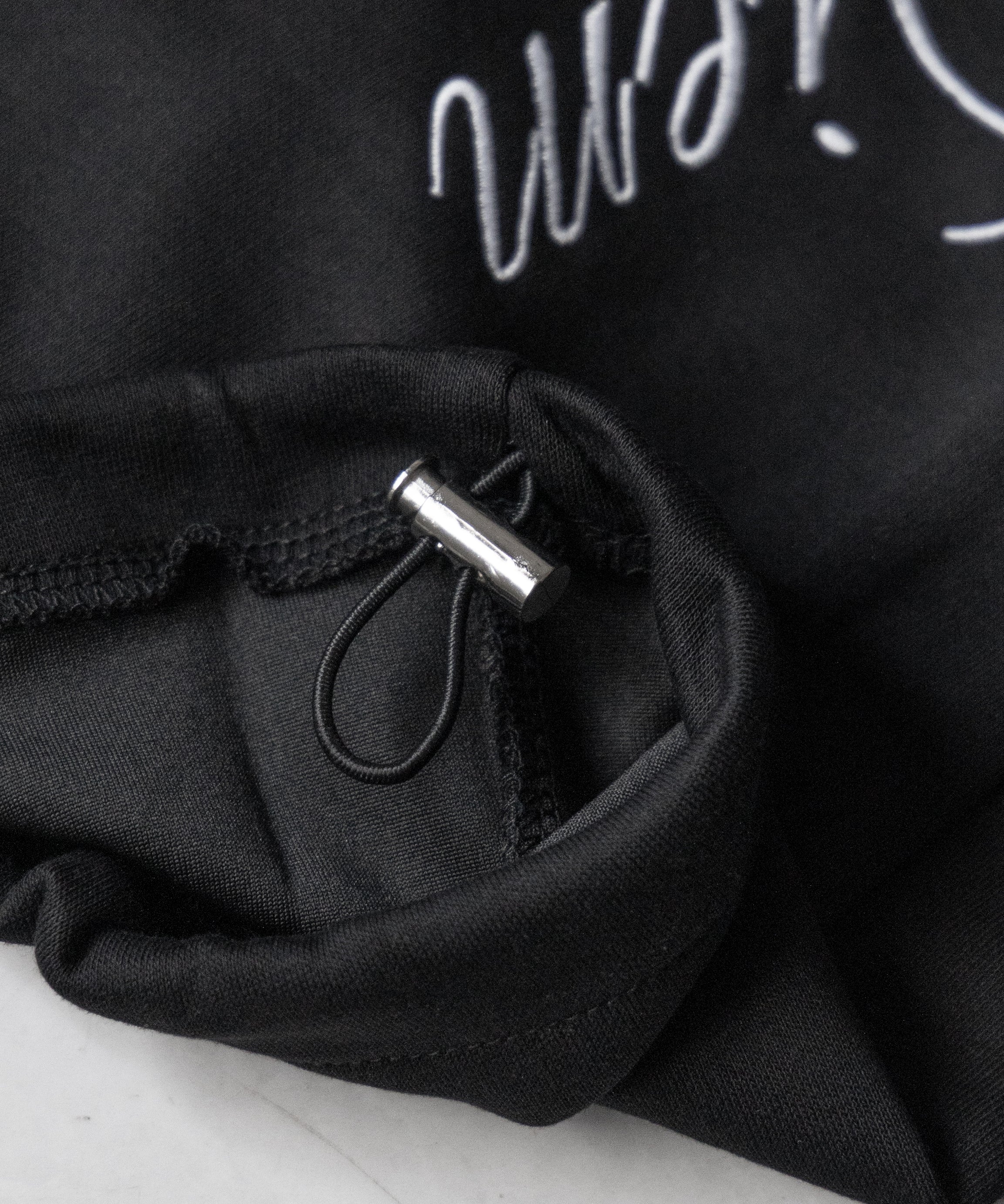 レタリングロゴ刺繍ワイドスウェットパンツ / lettering logo embroidery wide sweatpants