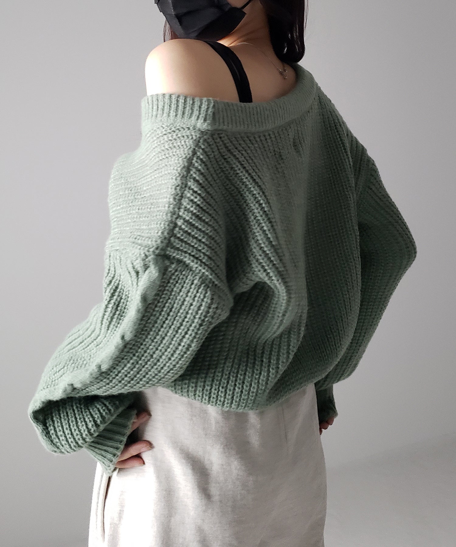 【 5color 】フロントダブルリボンショートボレロカーディガン