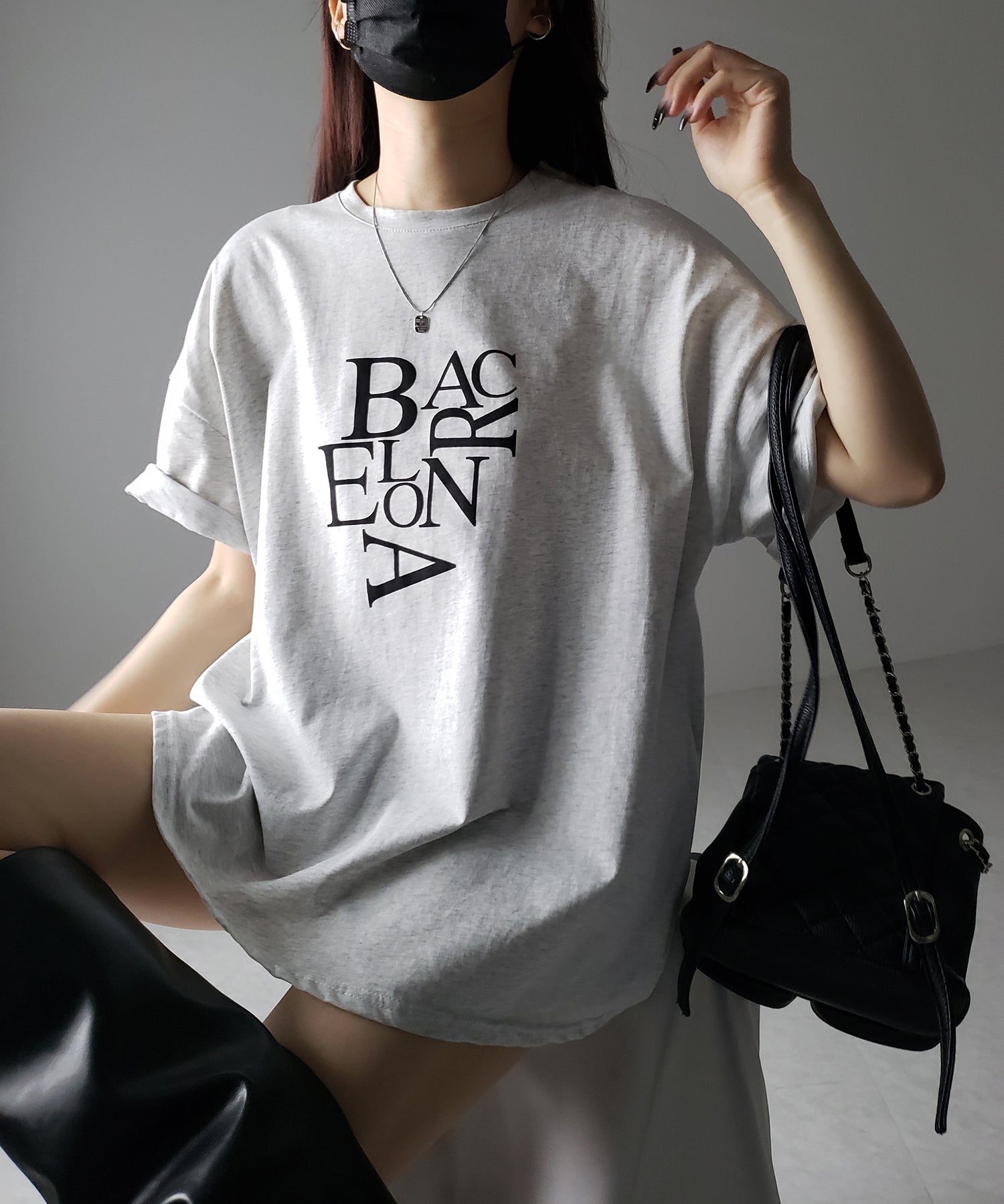 【 3color 】BACロゴレタリングビッグTシャツ / BAG logo lettering big Tee