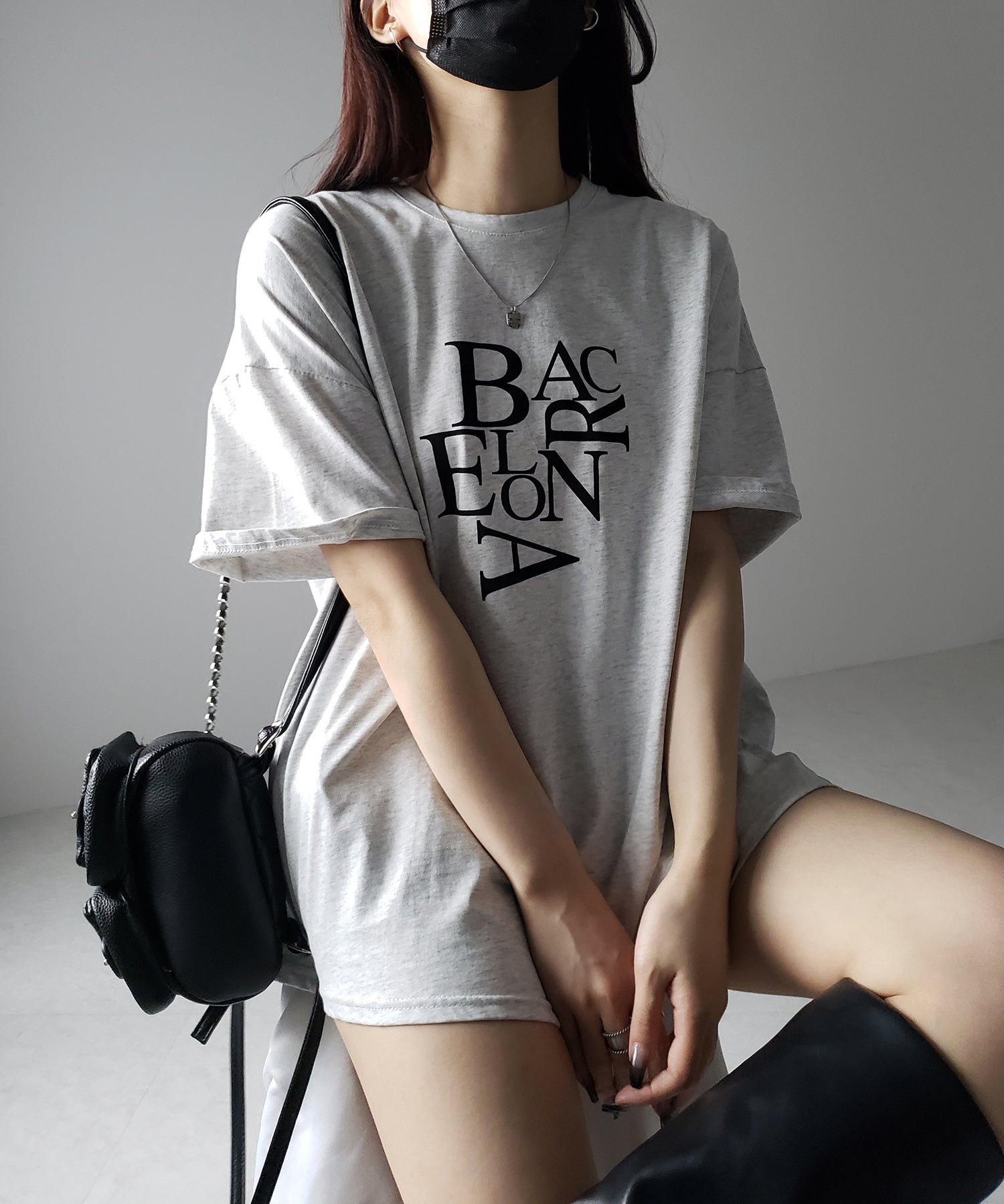 【 3color 】BACロゴレタリングビッグTシャツ / BAG logo lettering big Tee