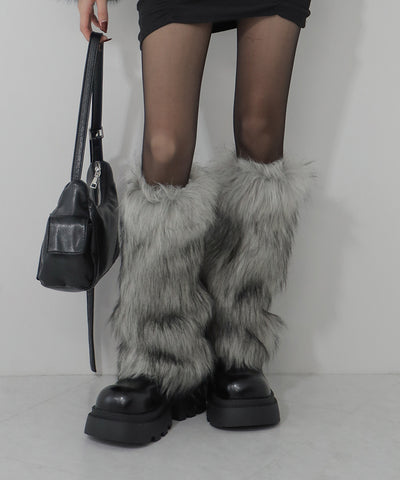 フェイクファーレッグウォーマー / fake fur leg warmer