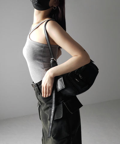 【 カップ付き 】クロスストラップミニキャミワンピース / cross strap mini cami onepiece