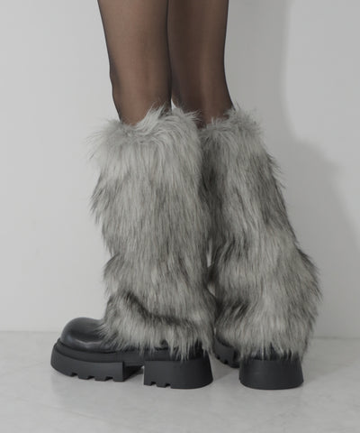 フェイクファーレッグウォーマー / fake fur leg warmer