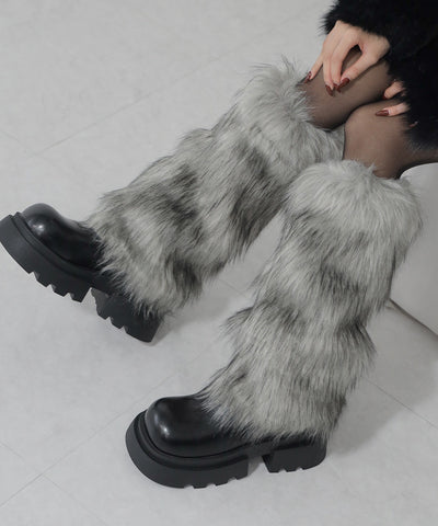 フェイクファーレッグウォーマー / fake fur leg warmer