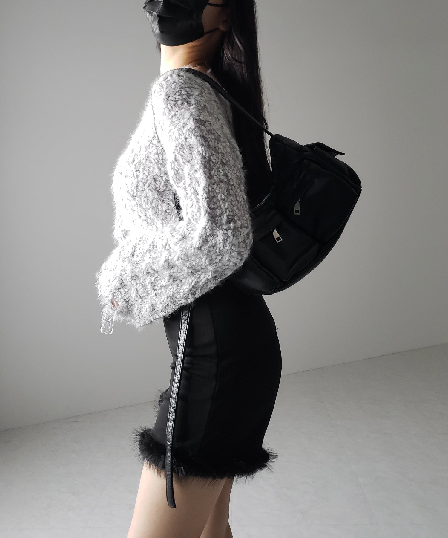 マシュマロダメージショートニット / marshmallow damage short knit