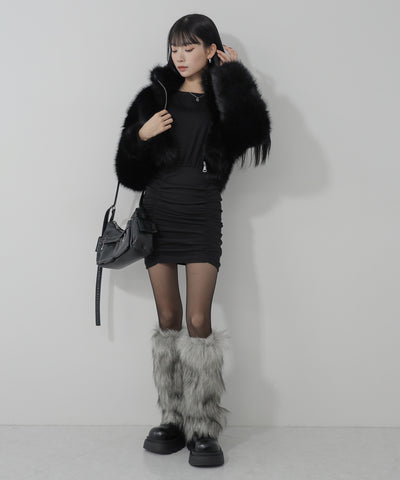 フェイクファーレッグウォーマー / fake fur leg warmer