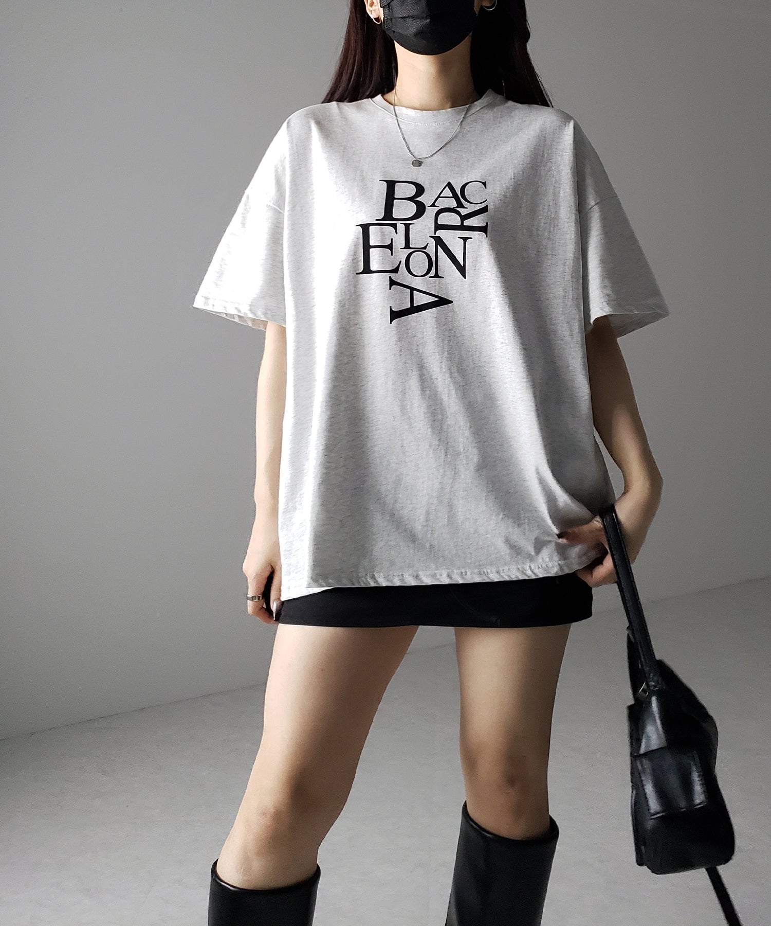 【 3color 】BACロゴレタリングビッグTシャツ / BAG logo lettering big Tee