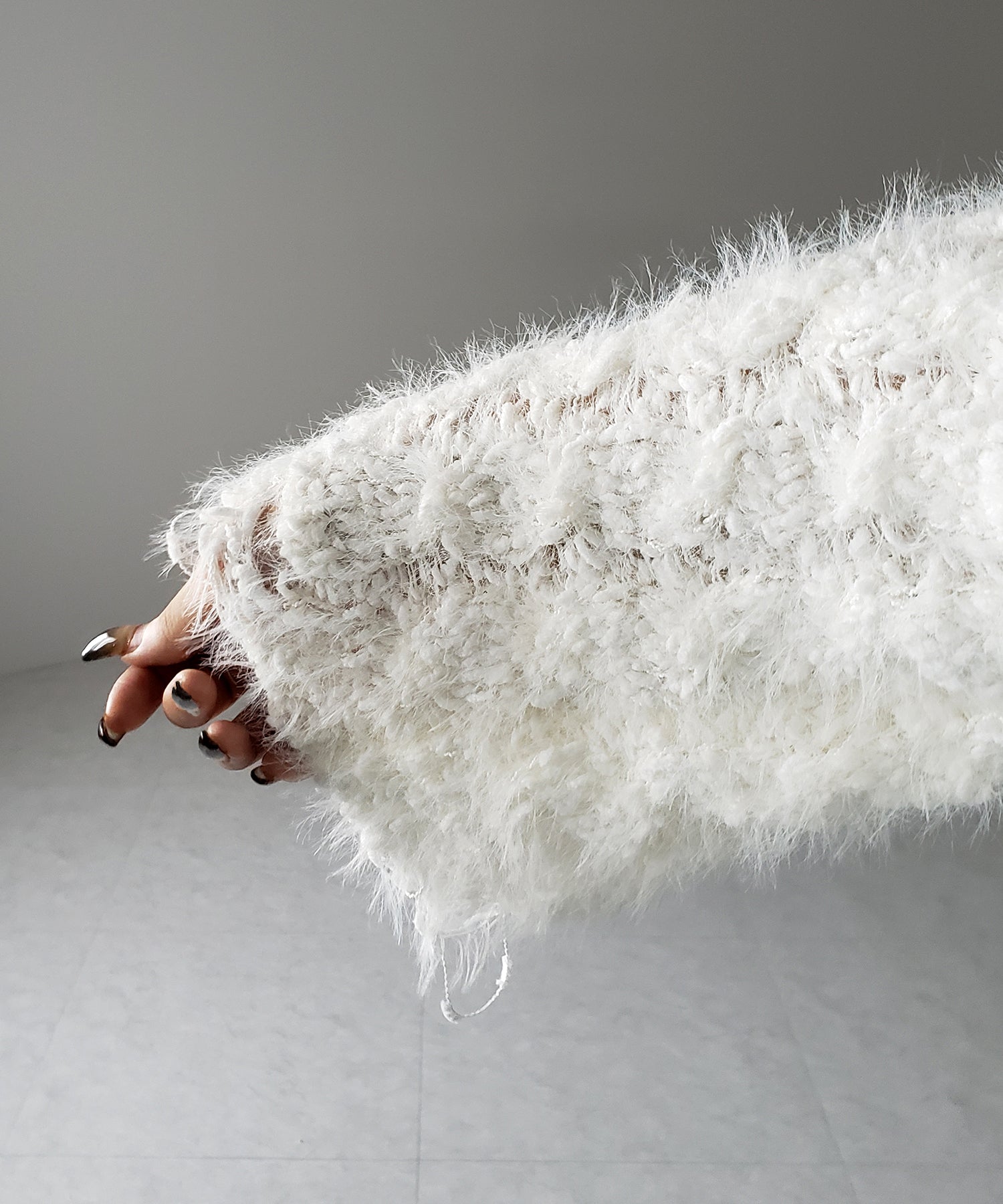 マシュマロダメージショートニット / marshmallow damage short knit